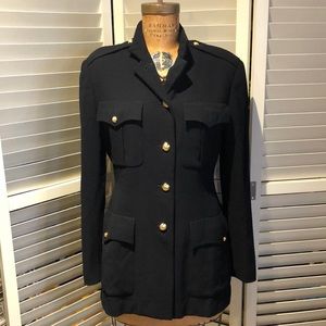 Ralph Lauren black military style blazer